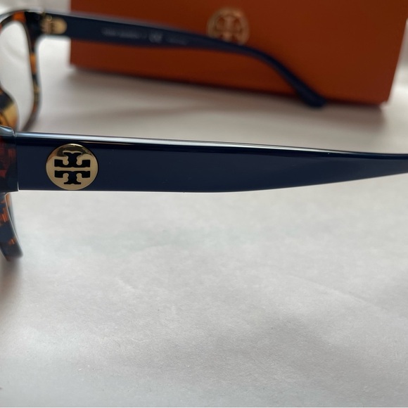 Tory Burch Eyeglasses Frames TY 2098 1757 Blue Brown Tortoise Square 50-18-140 - Picture 14 of 16